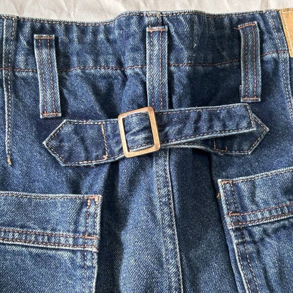 We The Free Major Leagues High Rise Cuff Crop Jean Womens 31 Carpenter - Picture 13 of 16